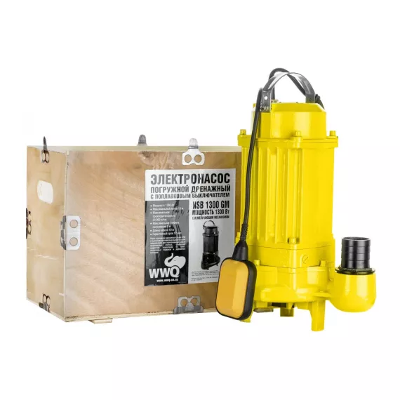 Дренажно-канализационный насос с измельчителем WWQ NSB 1300GM, изображение 2