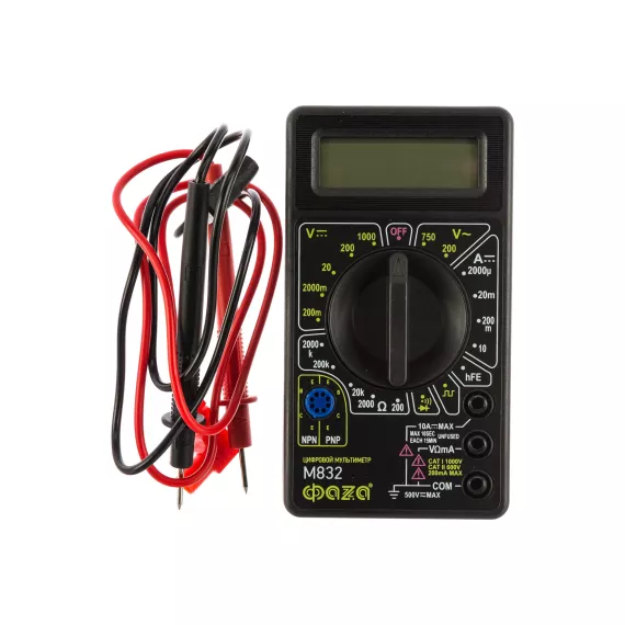 Цифровой мультиметр ФАZА M832 5000414, изображение 2