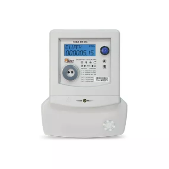 Счетчик электроэнергии Тайпит НЕВА МТ 314 1.0 AR 3Ф E4SR 230V 5-10А 02 регион Башкортостан 6115561, изображение 2