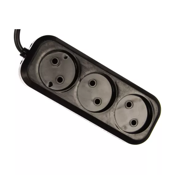 Сетевой удлинитель PERFEO без заземления RU POWER 7 м 3 розетки чёрный 30 013 092, изображение 2