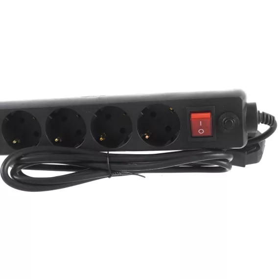 Сетевой фильтр PERFEO POWER+ 1,8м 6 розеток черный 30 012 501, изображение 2