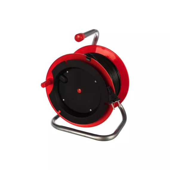 Силовой удлинитель на катушке LUX К1-0-30 4606400604808, 30м, выносная розетка, изображение 2