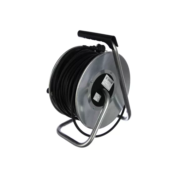 Удлинитель силовой на металл.катушке LUX 54150 К4-Е-50 КГ 3x1.5 50м 16А 4 роз. с з/к, защитой и крышк. IP44 4606400420408, изображение 2