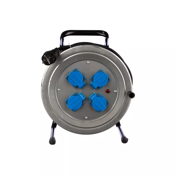 Силовой удлинитель на металлической катушке 4 гн. 40м Союз 481S-4004, изображение 2