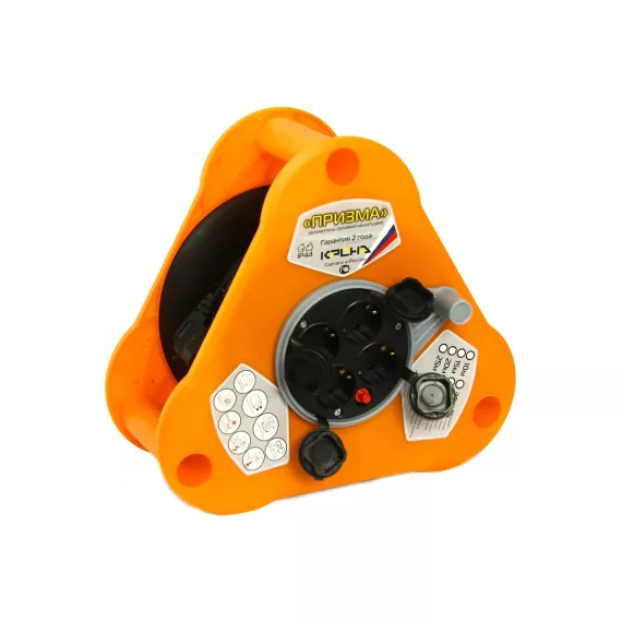 Силовой удлинитель РС-4 УР16-0001 4 розетки, 50м ПВС 3х1,5 КРОНА ПРИЗМА КСП427050, изображение 2