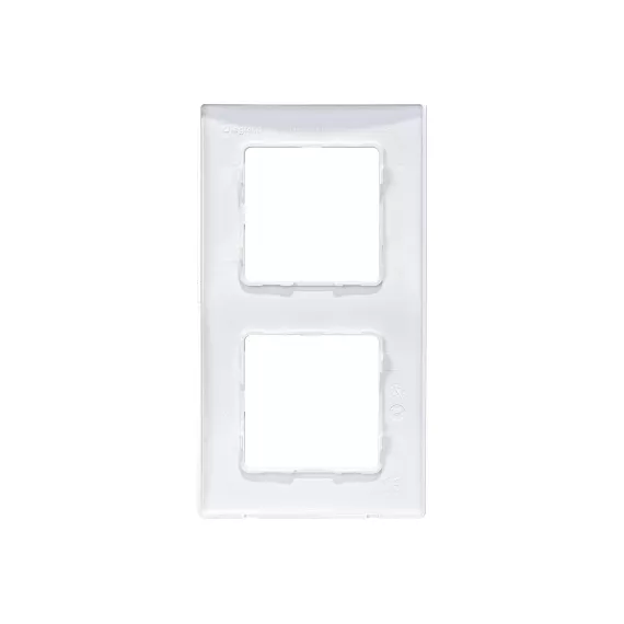 Рамка Legrand Etika 2 поста белый Leg 672502, изображение 2