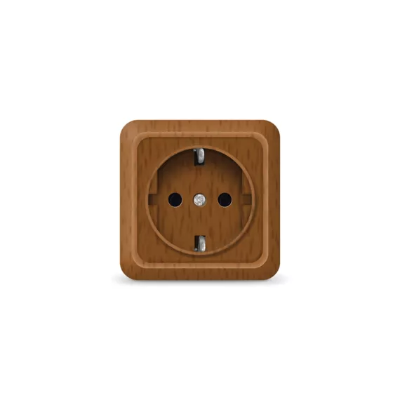 Розетка UNIVersal Олимп с/з бук 7946796