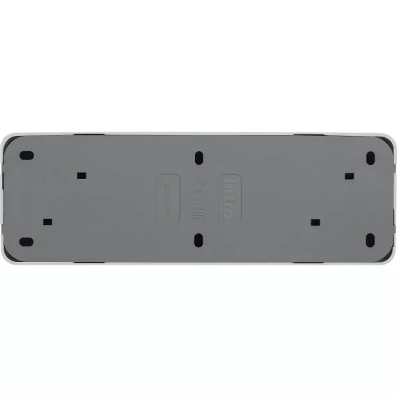 Четырехместная розетка Intro Quadro 2-207-01 16А-250В IP20 открытой установки белый Б0051128, изображение 2