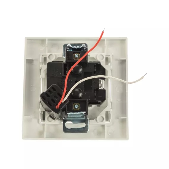 Розетка STEKKER 1-местная с/з, 220В, 16А с защитной шторкой и с USB, серия Эрна, белая 39051, изображение 2