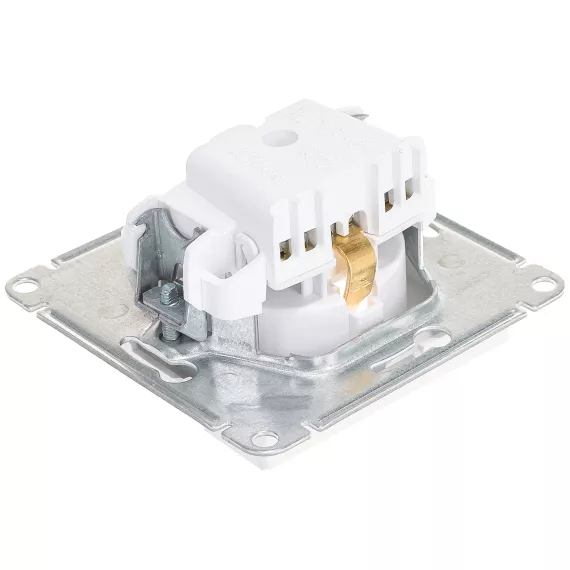 Механизм розетки Schneider Electric 1-м СП ATLAS DESIGN с заземлением 16А жемчуг ATN000443, изображение 2