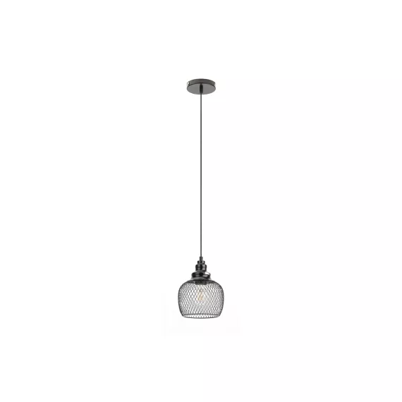 Металлический подвес ЭРА PL8 BK E27, max 60W, d170 мм, черный Б0037455, изображение 2