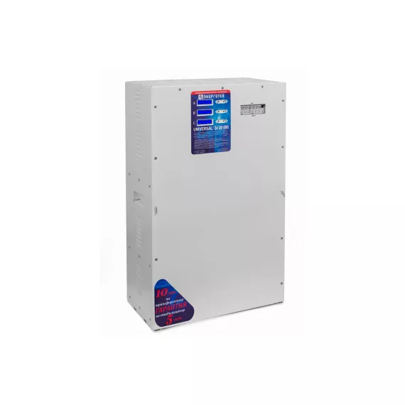 Стабилизатор напряжения 3 фазы (20000 х 3 ±3 В 250-450 В) Энерготех UNIVERSAL 514533, изображение 2