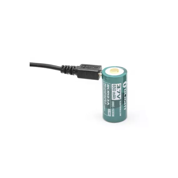 Аккумулятор Olight 16340 3,7 В 650 mAh +USB порт зарядки MV-927314, изображение 2