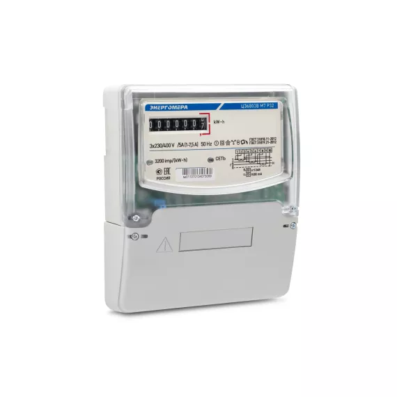 Счетчик электроэнергии Энергомера ЦЭ6803В 1 230В 5-60А 3ф. 4пр. М7 Р32 101003001011073, изображение 2