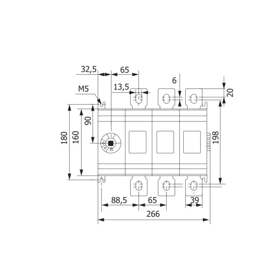 Реверсивный рубильник EKF 630A 3P без рукоятки управления TwinBlock SQtb-s-630-3p-rev, изображение 2