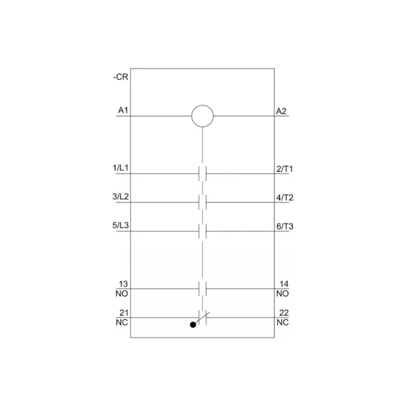 Контактор Siemens 3 полюса 55КВТ/АС3/400В, Типоразмер S3, Блок-Контакты 1НО+1НЗ 3RT20471AP00, изображение 2