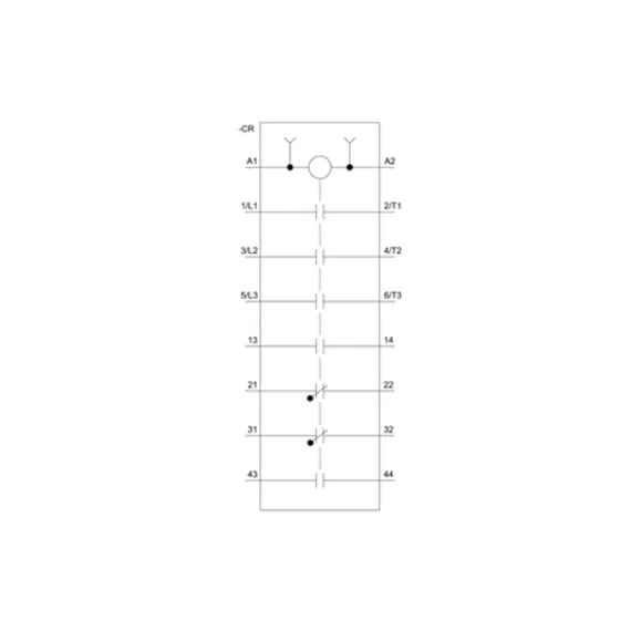 Контактор Siemens 3 полюса AC-3, 11КВТ/400В, Блок-Контакты 2НО+2НЗ 3RT20261AP04, изображение 2