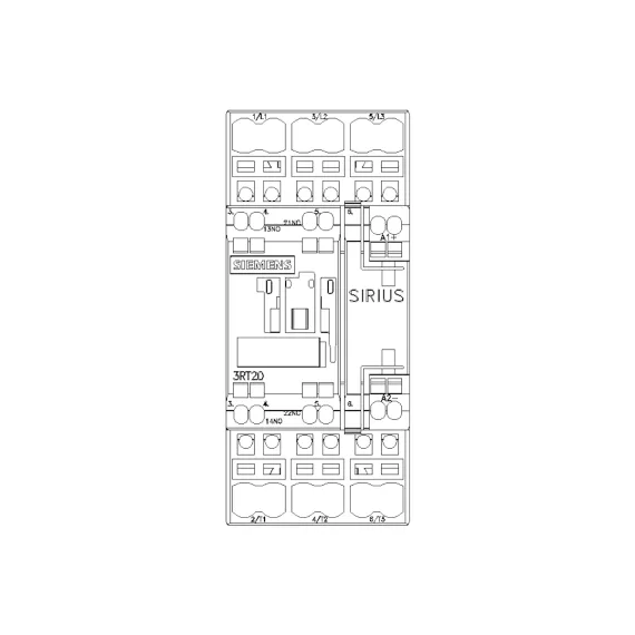 Контактор Siemens 3 полюса AC-3, 11КВТ/400В, Блок-Контакты 1НО+1НЗ 3RT20262BB40, изображение 2
