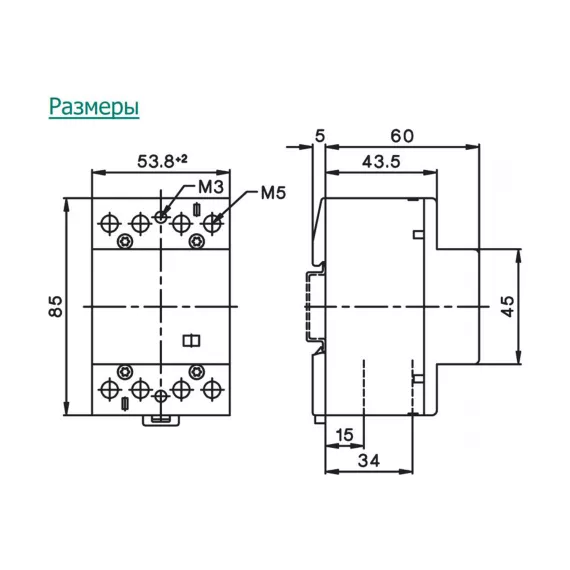 Модульный контактор Benedict R40-22 230 PN38955, изображение 2