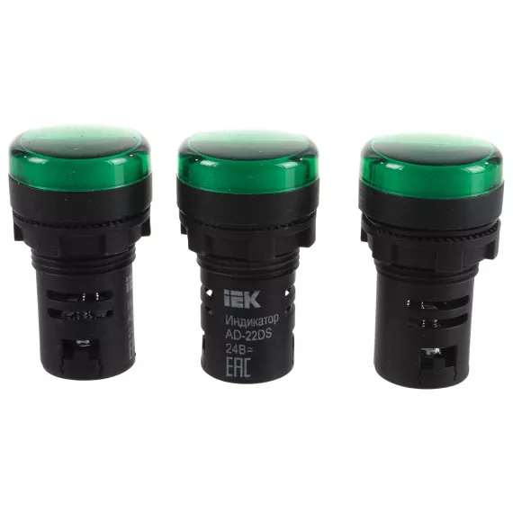 Светосигнальная арматура IEK AD-22DS 24В зеленая ИЭК BLS10-ADDS-024-K06, изображение 2