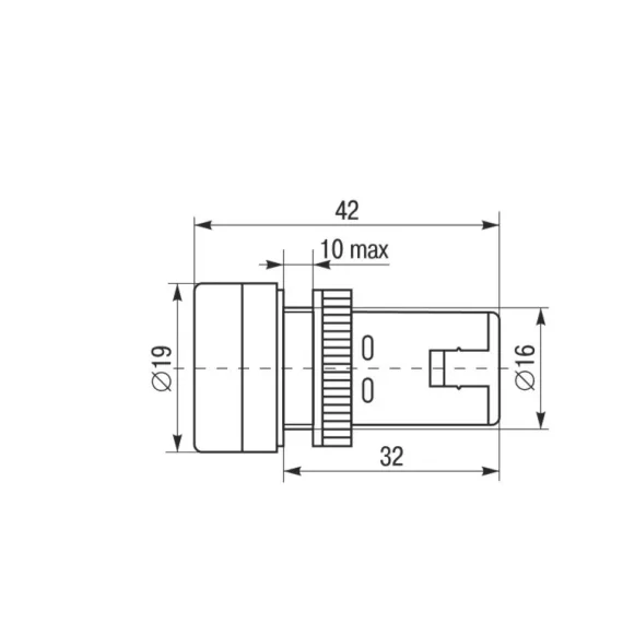 Светосигнальная арматура IEK AD-16DS 230В белая ИЭК BLS10-ADDS-230-K01-16, изображение 2