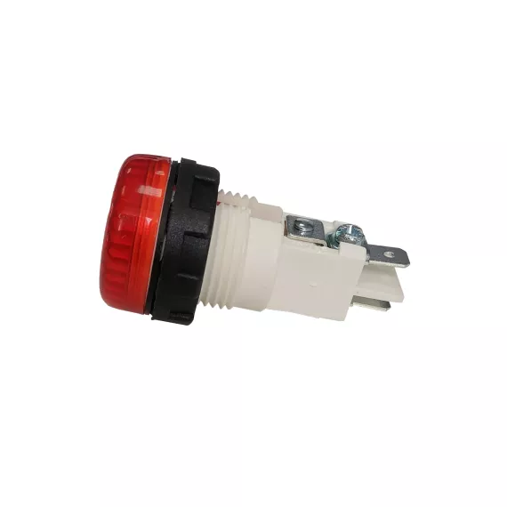 Сигнальная арматура Emas красная 22мм под лампу с резьбой Ba9S 220B, S224NK7, изображение 2