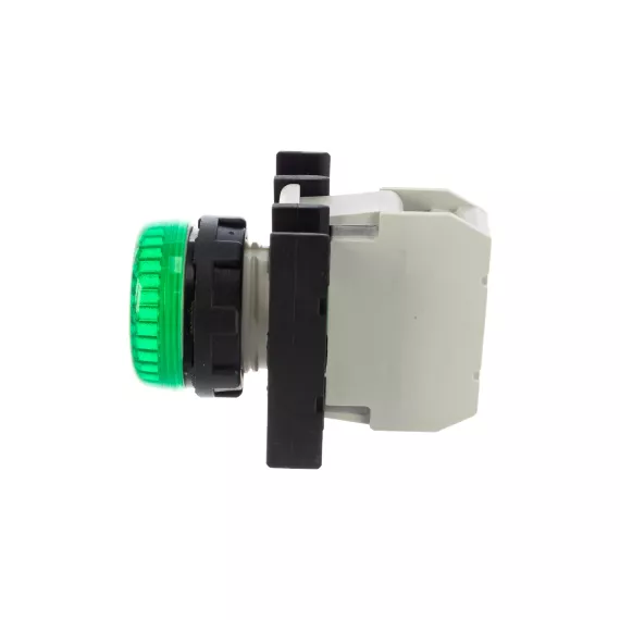 Сигнальная арматура Emas зелёная, с блоком подсветки B9 12-30В AC/DC B090XY, изображение 2