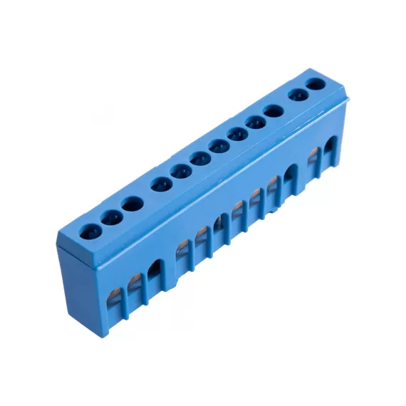 Нулевая шина АБК-СИЛА 12 6x9мм2 корпус синий 10шт. 2100666