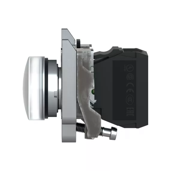 Сигнальная светодиодная лампа Schneider Electric XB4 белая 230В SE XB4BVM1, изображение 2