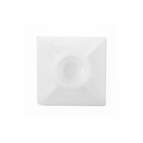 Самоклеящаяся база к хомутам DKC 3.6 мм 19x19 бел 100 шт 25467, изображение 2