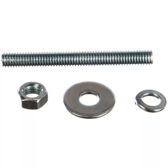 Шпилька DIN976 М8x70 ЕВРОПАРТНЕР в комплекте гайки DIN934 шайбы DIN 9021 и DIN127 Zn 2 шт. 12 0609 2, изображение 2