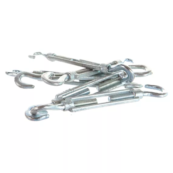 Талреп STAYER DIN 1480, крюк-крюк, М10, 6 шт, оцинкованный, 30525-10, изображение 2