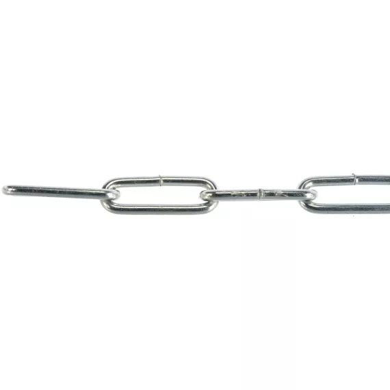 Оцинкованная цепь Стройбат DIN 763 длинное звено 3 мм 5 м 2519302-2 / 261620, изображение 2