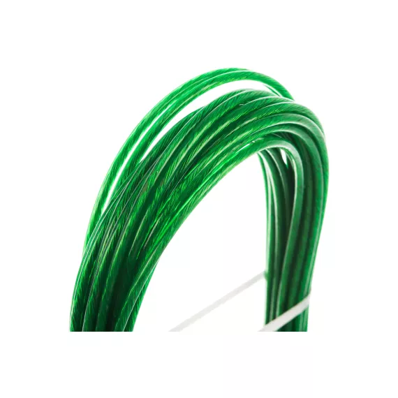 Металлополимерный цветной трос 3мм 10м зеленый Tech-Krep 136589, изображение 2