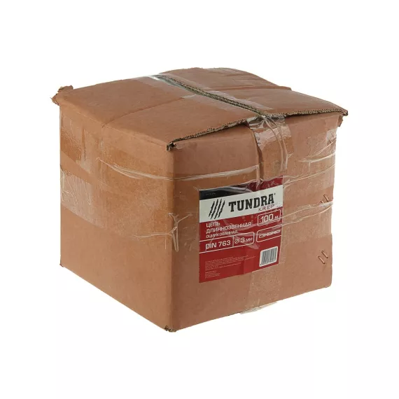 Длиннозвенная цепь TUNDRA krep DIN 763, диаметр 3 мм, сварная, оцинкованная, 100 м 2579456, изображение 2