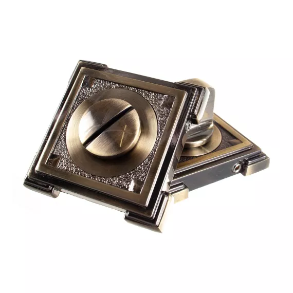 Декоративная завертка к ручкам РЕНЦ бронза античная INBK 19 AB, изображение 2