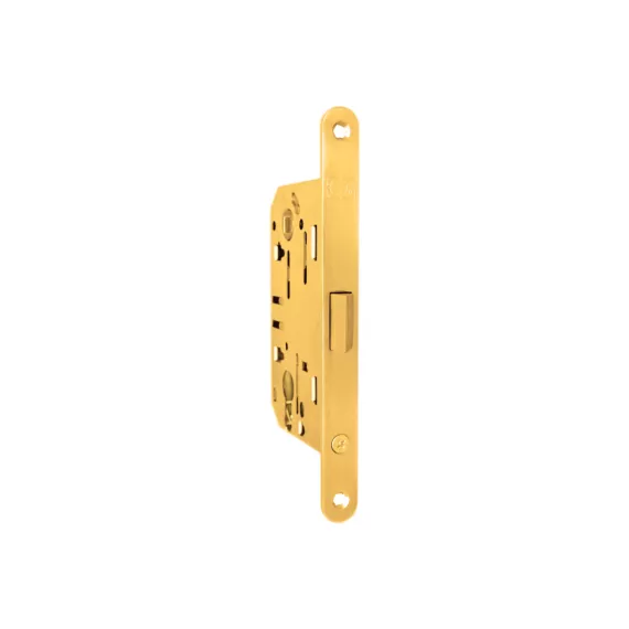 Корпус замка DOORLOCK DL431/50 PZ85 M полированная латунь, реверсивный, пластиковая защелка, II класс 75324