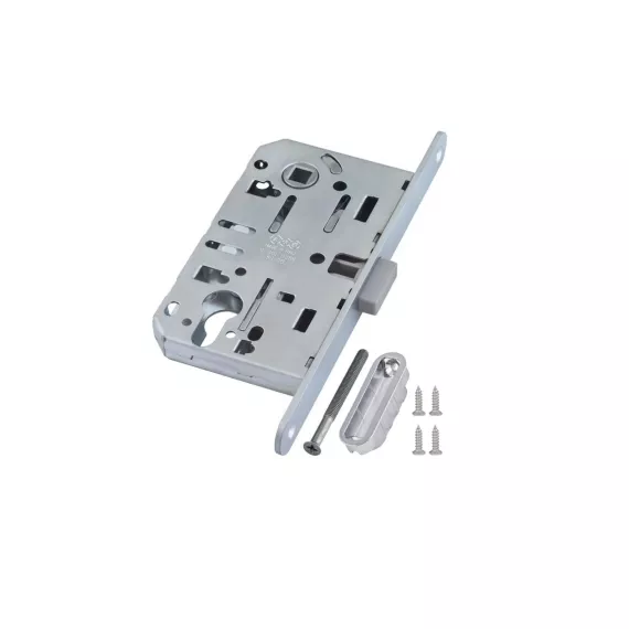 Замок AGB межк. магнит. под цил. MEDIANA POLARIS B06103.50.06.567 с отв. планкой B02402.05 ник 25601, изображение 2