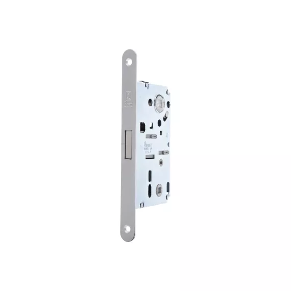 Корпус замка BONAITI B-Forty с магнитной защелкой, матовый хром, WC95мм, фронтальная планка 18х196мм 52504, изображение 2