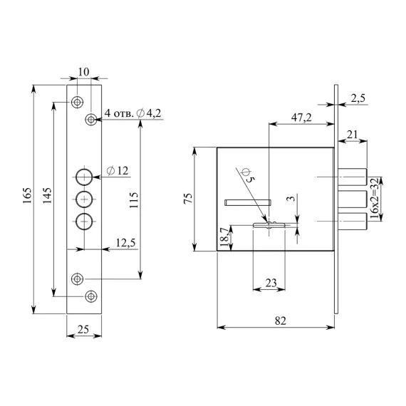 Врезной замок Гарант М 5 ключей 2022, изображение 2