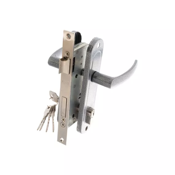 Врезной замок ЗЕНИТ ЗВ7-70.04-02 серебро 28015, изображение 2