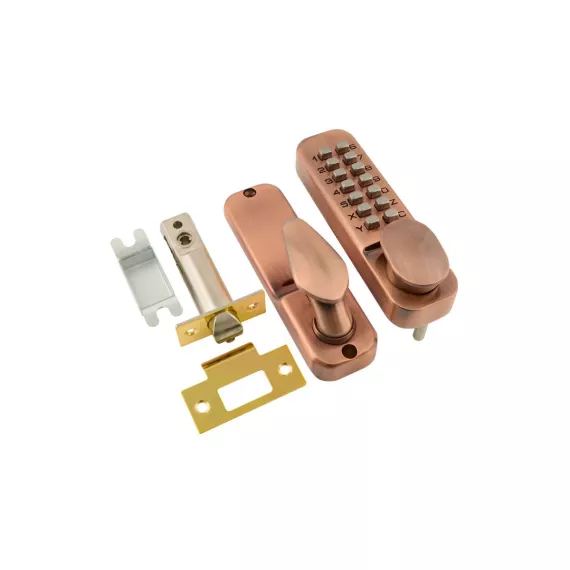 Кодовый замок НОРА-М 231 с фикс. ст.медь 7331