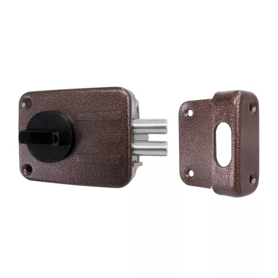 Накладной замок BORDER 87100-ЗНД-1А-Т7037