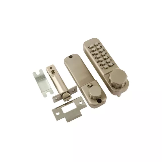 Кодовый замок НОРА-М 101 с фикс. мат. никель 7318