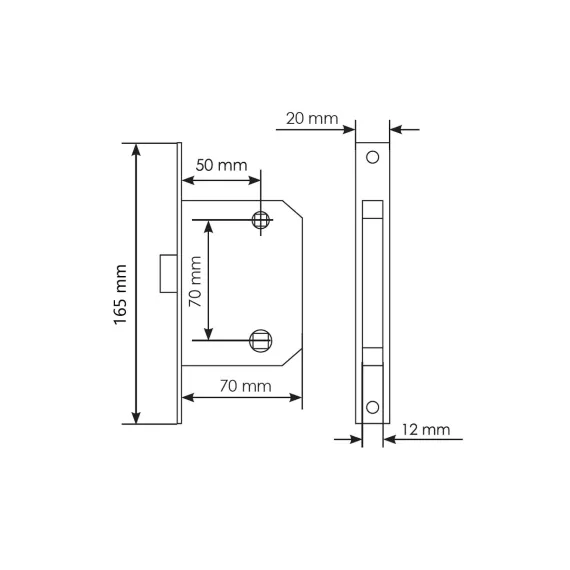 Бесшумная сантехническая защелка MORELLI 2070P W, цвет - белый 9012832, изображение 2
