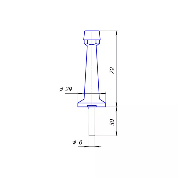 Дверной упор Apecs DS-0015-NIS 14424, изображение 2