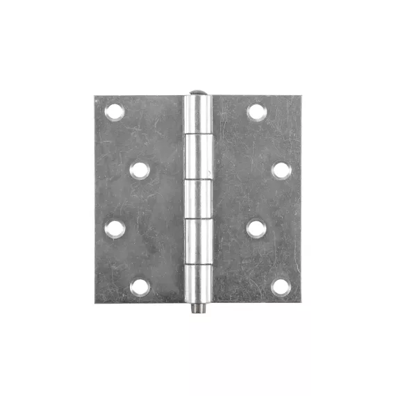 Прямая усиленная разборная петля VORMANN 100х100х2,2 мм, оцинкованная, латунный штифт 00614 100 Z