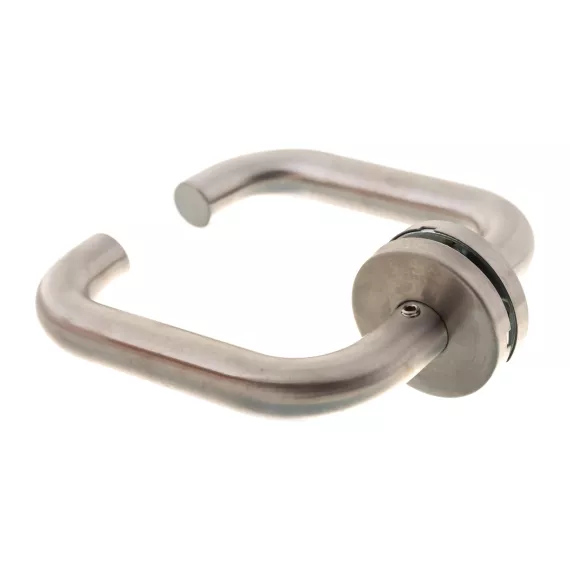 Дверная ручка из нержавеющей стали, в комплекте с креплениями и накладкой на цилиндр HOME SS002N, изображение 2