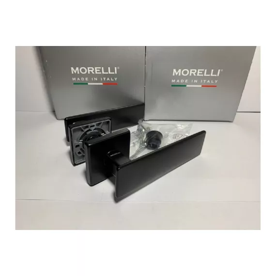 Дверная ручка MORELLI SPACE-SQ NERO цвет - черный 9012311, изображение 2