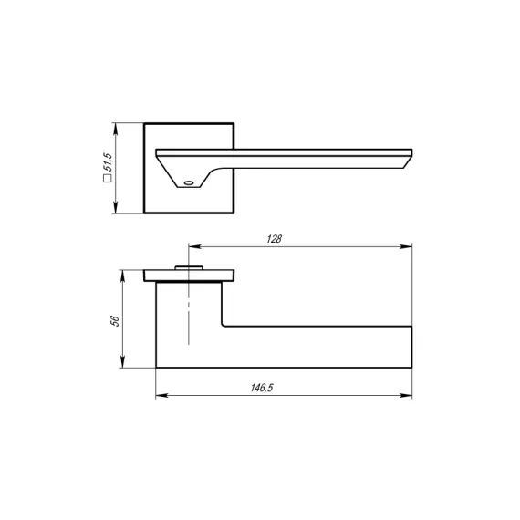 Раздельная ручка ARMADILLO MIRAGE USS MWSC-33 итальянский тисненый 39545, изображение 2